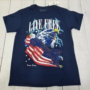 Reason Clothing Live Free Patriotic T-Shirt Mens Size Medium